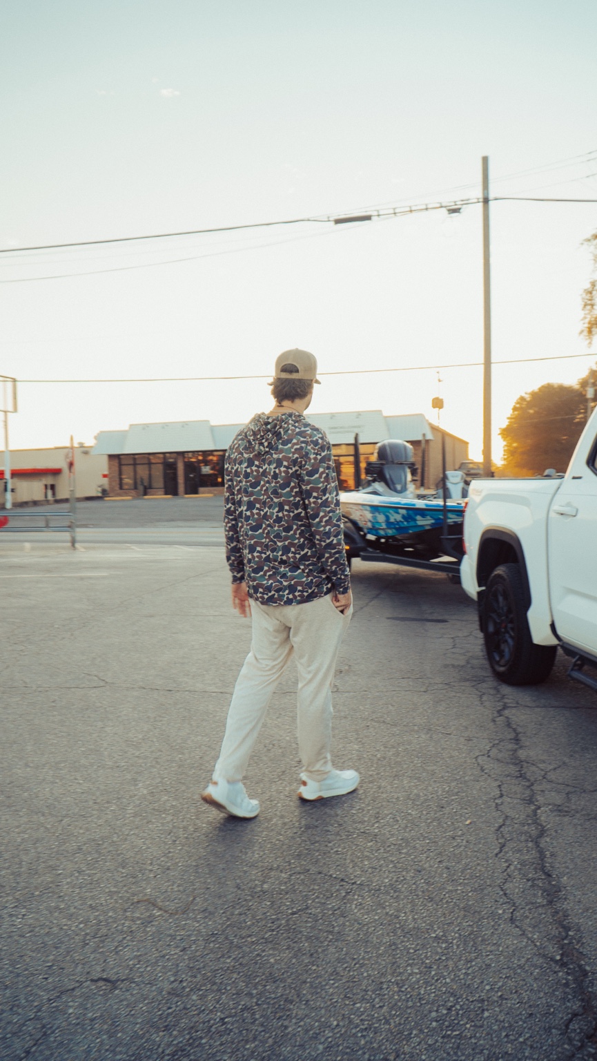 Creator walking through a truck show