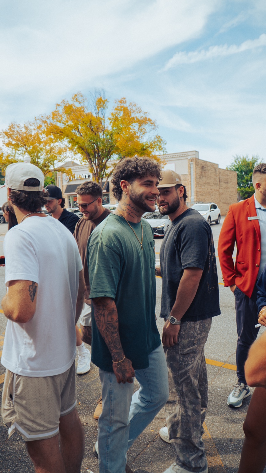 Candid creator moment at a meetup